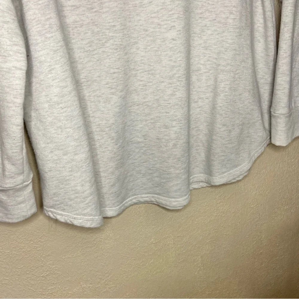 Women’s Torrid Fleece Raglan Tunic Hoodie Oatmeal Heather Size 0 - Picture 8 of 8